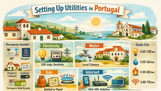 How to Set Up Utilities in Portugal (Water, Electricity, Gas & Internet Guide for New Comers) taken Venda Novas